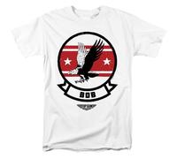 Top Gun Bob Logo Unisex T Shirt, White, Large