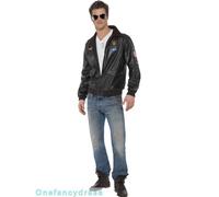 Top Gun Costume Adult Flight Suit Pilot Fancy Dress Uniform Mens Ladies
