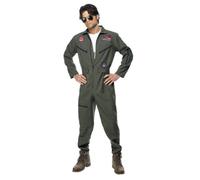 Top Gun Costume Man Fancy Dress