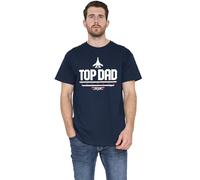 Top Gun Dad Father's Day Unisex T Shirt, Navy, X-Large