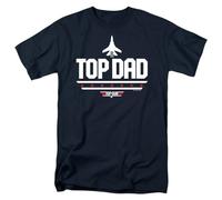 Top Gun Dad Father's Day Unisex T Shirt, Navy, X-Large