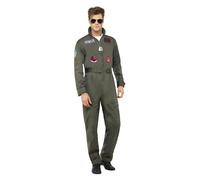 Top Gun Deluxe Male Costume, Green