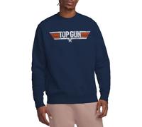 Top Gun Distressed Logo Crew Sweatshirt, Navy, X-Large