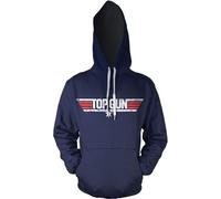 Top Gun Distressed Logo Hoodie Navy