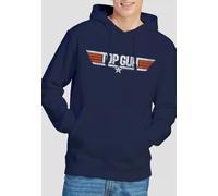 Top Gun Distressed Logo Hoodie, Navy Top Gun Navy M
