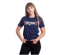 Top Gun - Distressed Logo Navy - T-Shirt - blue - XL - 100% Cotton XL