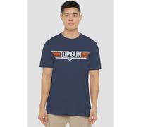 Top Gun Distressed Logo T-Shirt, Navy Top Gun Navy M
