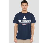 TOP GUN Father'S Day Top Grandpa T-Shirt, Navy | Size: Large Top Gun Navy L