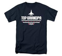 Top Gun Father's Day Top Grandpa Unisex T Shirt, Navy, XX-Large
