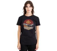 Top Gun Fighter Ladies T Shirt, Black, Small