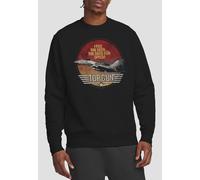 TOP GUN Fighter Unisex Crew Sweatshirt, Black | Size: Small Top Gun Black S
