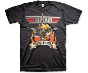 Top Gun Flying Eagle T-Shirt Black