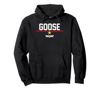 Top Gun Goose Line Text Logo Pullover Hoodie