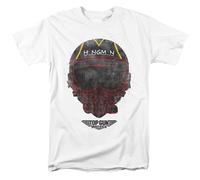 Top Gun Hangman Helmet Unisex T Shirt, White, Large