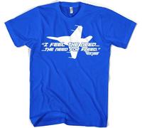 Top Gun I Feel The Need For Speed T-Shirt Blue