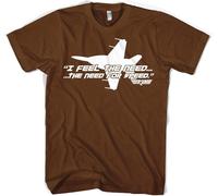 Top Gun I Feel The Need For Speed T-Shirt Brown