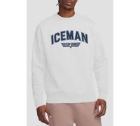 Top Gun Iceman Varsity Sweatshirt, White Top Gun White L