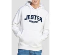 TOP GUN Jester Varsity Hoodie, White | Size: XL Top Gun White XL