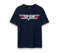 Top Gun: Maverick Blue Maverick Movie Logo Short Sleeved T-Shirt Mens