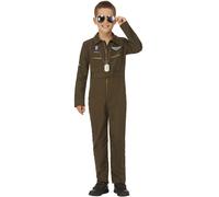 Top Gun Maverick Child's Aviator Costume, Green