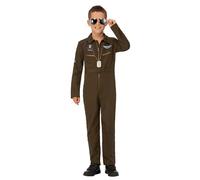 Top Gun Maverick Child's Aviator Costume, Green