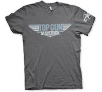 Top Gun Maverick Distressed Logo T-Shirt Dark-Grey