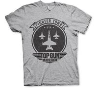 Top Gun Maverick Fighter Town T-Shirt Heather-Grey
