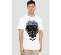 TOP GUN Maverick Helmet T-Shirt, White | Size: 2XL Top Gun White 2XL