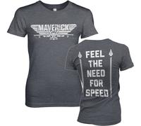 Top Gun Maverick Need For Speed Girly Tee Damen T-Shirt Dark-Heather