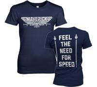 Top Gun Maverick Need For Speed Girly Tee Damen T-Shirt Navy