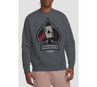 Top Gun: Maverick Phoenix Call Sign Crew Sweatshirt, Charcoal | Size: Small Top Gun: Maverick Charcoal S