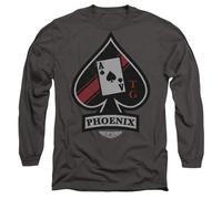 Top Gun: Maverick Phoenix Call Sign Mens Long Sleeve T Shirt, Charcoal, X-Large