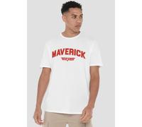 TOP GUN Maverick Varsity T-Shirt, White | Size: Large Top Gun White L