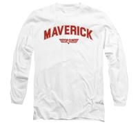 Top Gun Maverick Varsity Unisex Adult Longsleeve T Shirt, White, S