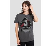 Top Gun: Maverick Women's Phoenix Call Sign T-Shirt, Charcoal-Medium in Charcoal | Size: Medium Top Gun: Maverick Charcoal M