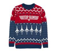 Top Gun Blue Knitted Christmas Jumper Jumper Mens