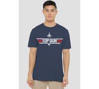 TOP GUN Men's Paramount, Logo Navy T-Shirt, Navy | Size: 2XL Top Gun Navy 2XL