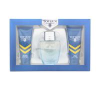 Top Gun Rivet Gift Set 100ml Eau De Toilette + 100ml Shower Gel + 100ml Aftershave Balm