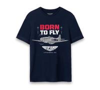 TOP GUN Men's Short Sleeved T-Shirt | Blue | Official Merch | Size: Large Top Gun Blue L