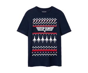 TOP GUN Men's Short Sleeved T-Shirt | Navy | Official Merch in Blue | Size: Medium Top Gun Blue M
