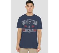 TOP GUN Men's The Fightertown T-Shirt, Navy | Size: Large Top Gun Navy L