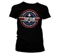 Top Gun Officially Licensed Fighter Weapons School Women T-Shirt (Black)