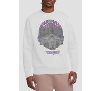 TOP GUN Paramount, Helmet Crew Sweatshirt, White | Size: 2XL Top Gun White 2XL
