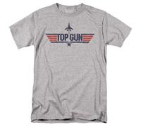 Top Gun Paramount Logo Grey Unisex T Shirt, Athletic Heather, S