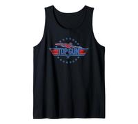 Top Gun Red and Blue Logo Action Movie Tank Top