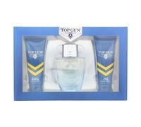 Top Gun Rivet 3 Piece Gift Set: Eau De Toilette 100ml - Hair & Body Wash 100ml - Aftershave Balm 100ml | TJ Hughes