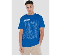 TOP GUN Schematic T-Shirt, Royal | Size: Large Top Gun Royal L