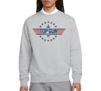 Top Gun Star Logo Crew Sweatshirt, Athletic Heather, Large