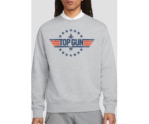 TOP GUN Star Logo Sweatshirt, Athletic Heather in Grey | Size: Small Top Gun Grey S
