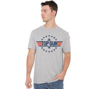 Top Gun Star Logo Unisex T Shirt, Heather Gray, Small